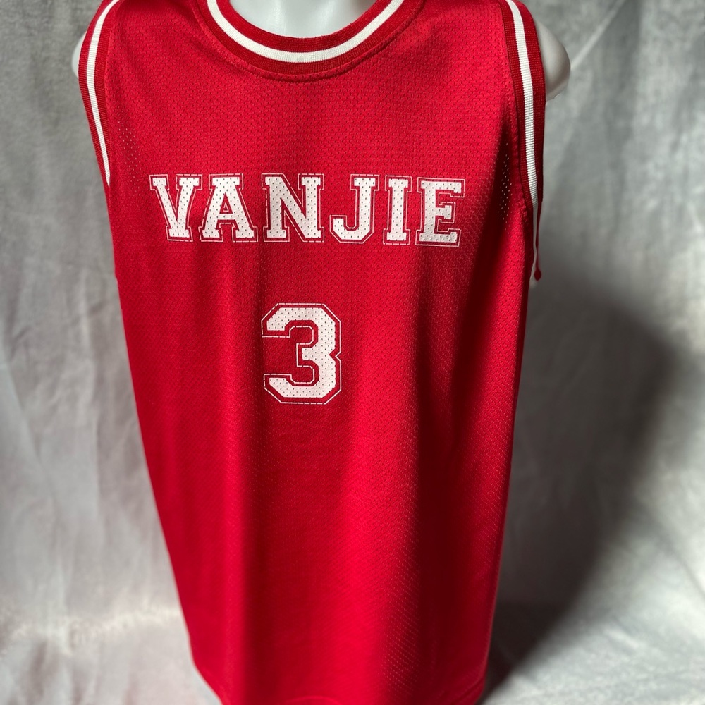 Red Sleeveless Jersey with Number 3 - Picture 4 of 5